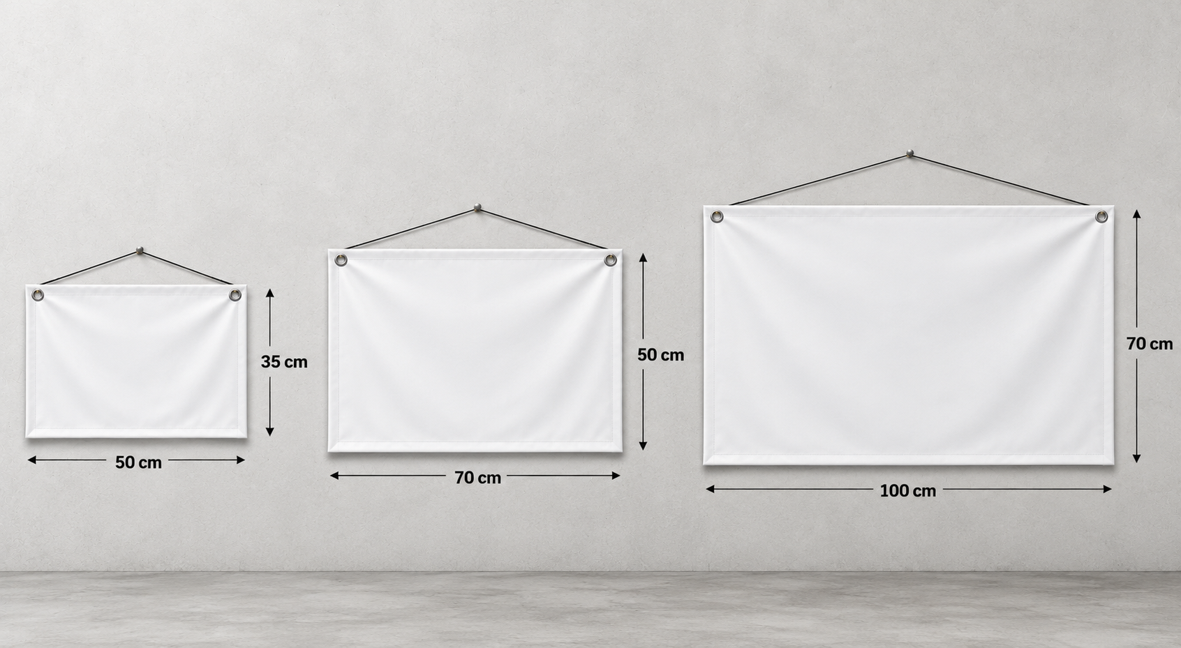 Kiralık 2+1 Daire Branda İlanı – Kişiye Özel Telefon Numaralı Vinil Branda | 35x50 - 50x70 - 70x100 cm