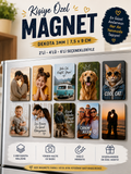 Kişiye Özel Fotoğraf Baskılı Magnet Seti – 7.5x9 cm Buzdolabı Magneti